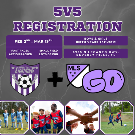 📣  5v5 Registration Is OPEN — Now Powered by MLS GO! ⚽️