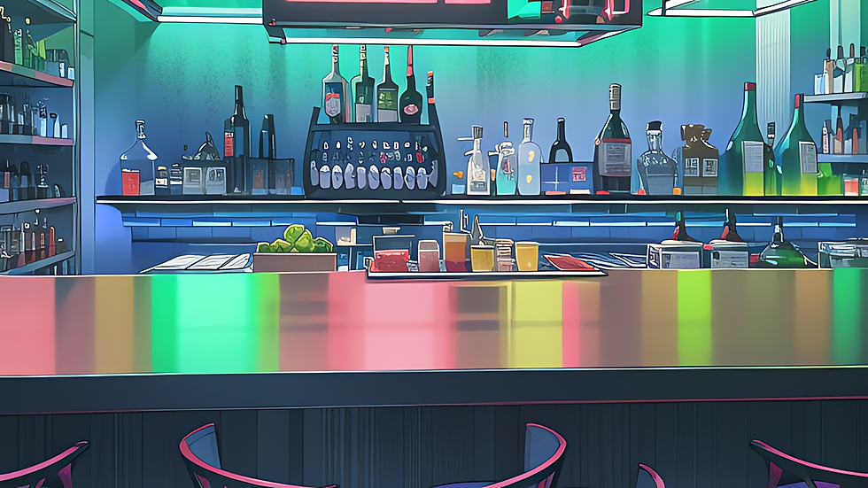 BarZIGZAG 落ち着いた雰囲気のカウンター