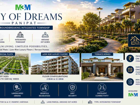 M3M City of Dreams | Modern Homes in Sector 36 Panipat