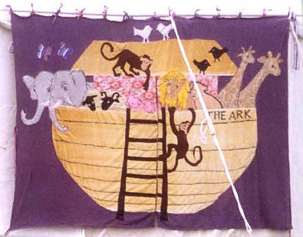 Noah's Ark — Fabric banner — fabric appliqué — by Helen Armstrong — Epiphany Art