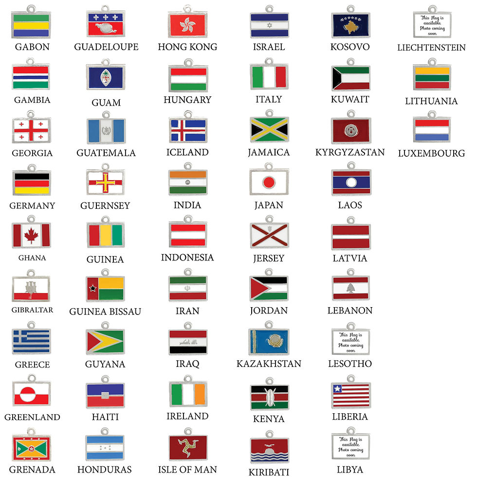 Thumbnail: Country Flags Charms