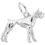 Thumbnail: Boxer Dog Charm in Silver or Gold