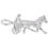 Thumbnail: Horse Trotter Charm in Silver or Gold