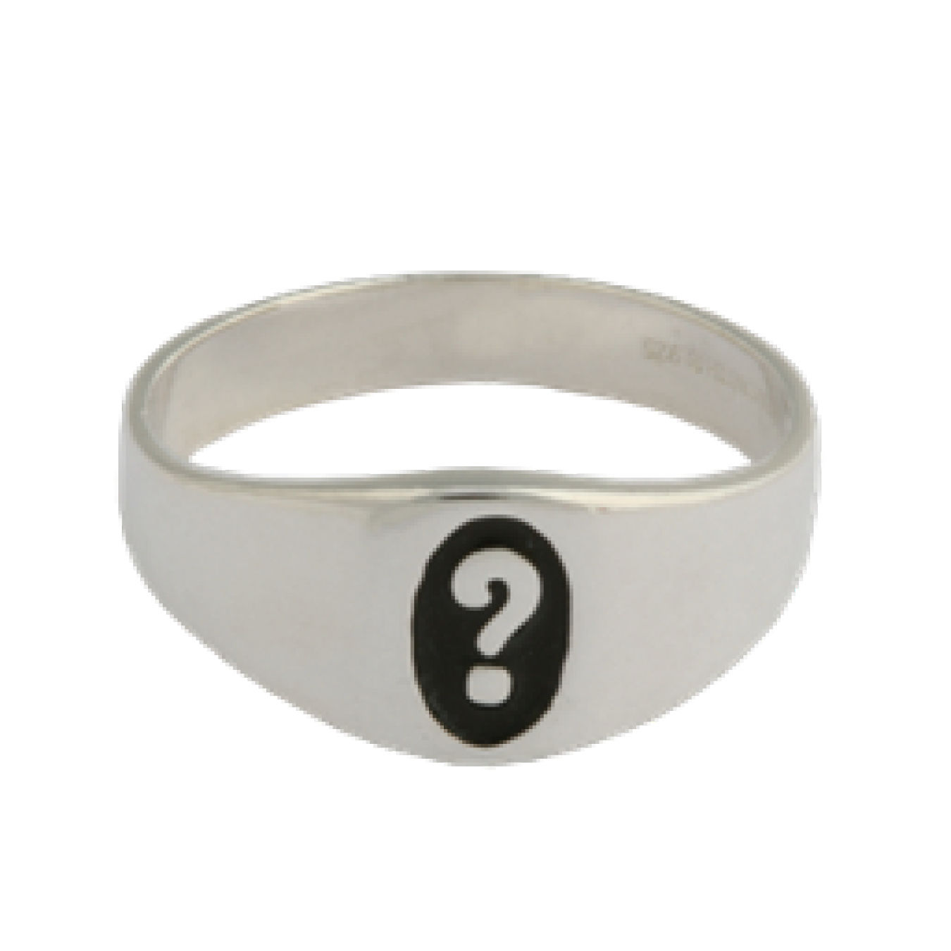 Alma Question Mark Ring, Sterling Silver