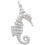 Thumbnail: Curly Tail Seahorse Charm in Silver or Gold