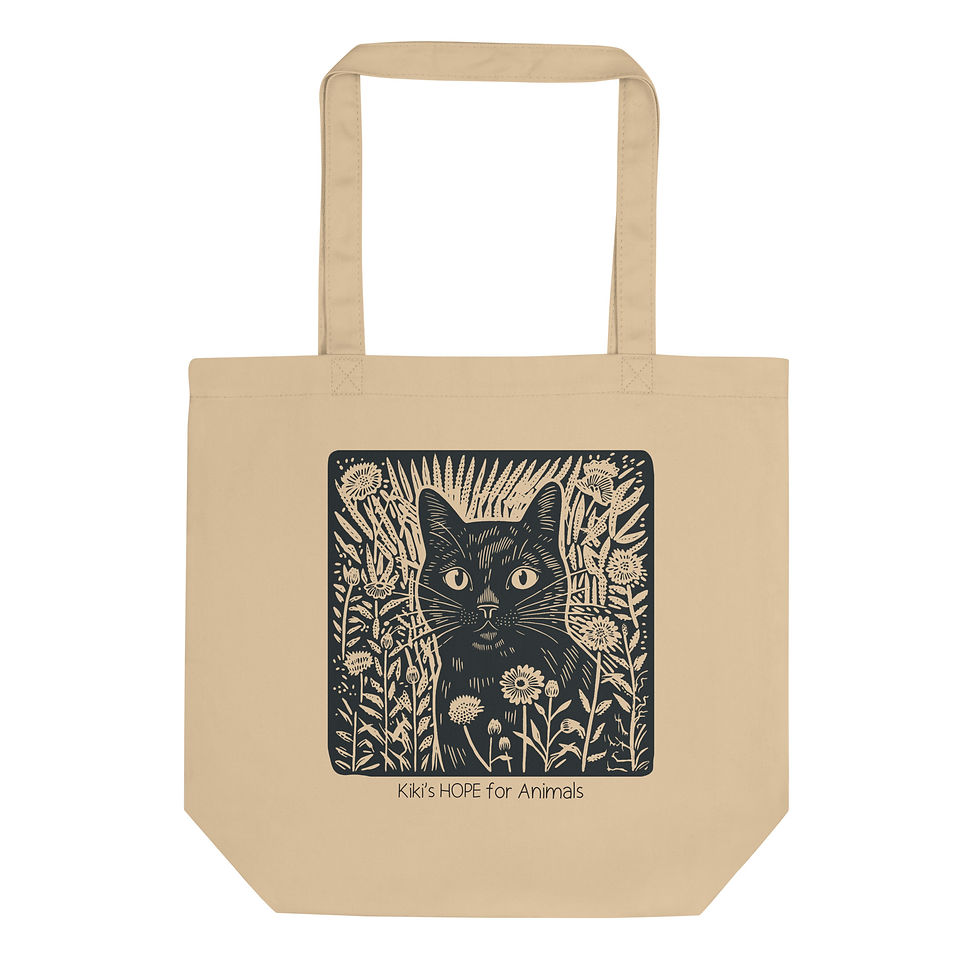 Bold Cat Print Eco Tote Bag