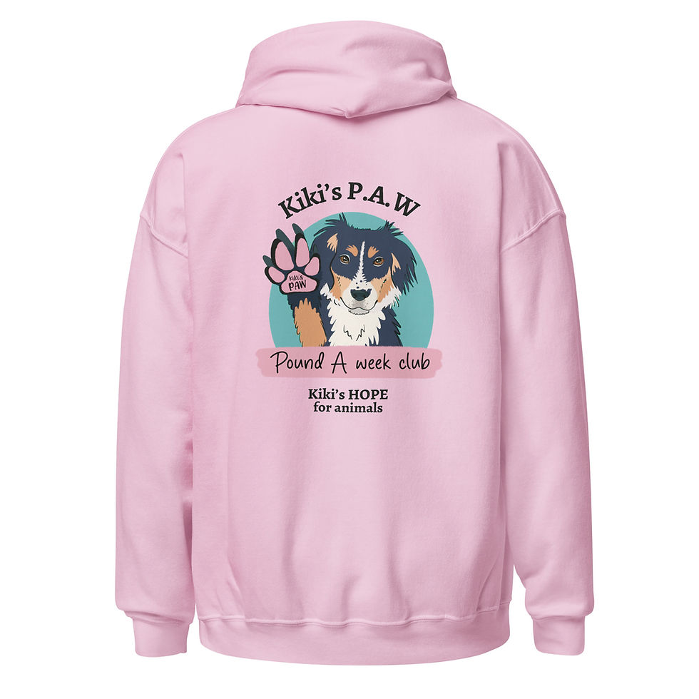 Thumbnail: Pink Kiki’s P.A.W Logo Unisex Hoodie
