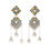 Thumbnail: Dangling oxidized jhumki earrings