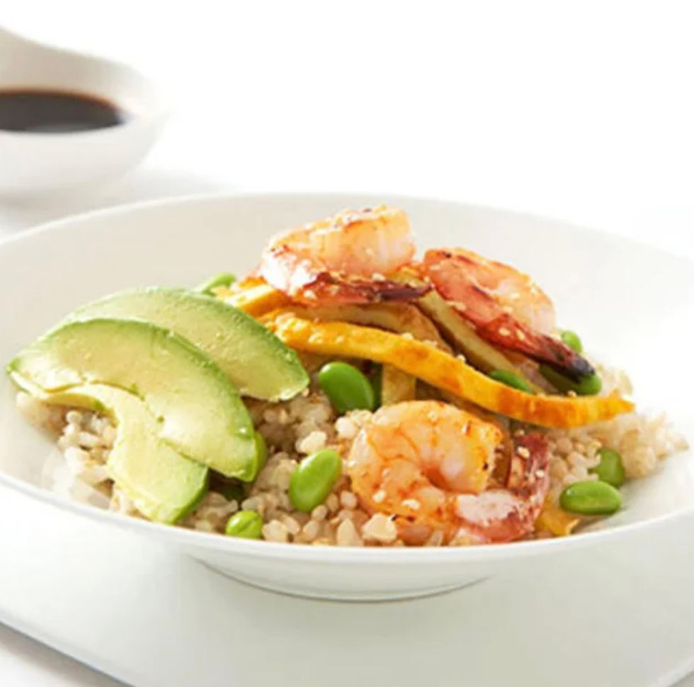 Shrimp & Avocado Rice Bowl