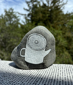 Tea & Coffee Painted Rocks