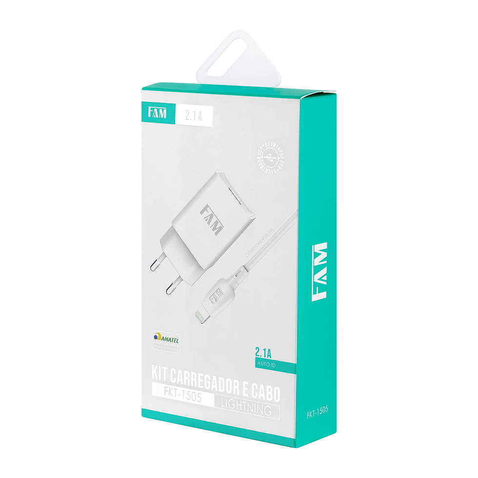 Miniatura: Caixa do Carregador Turbo USB - iPhone FAM (1)