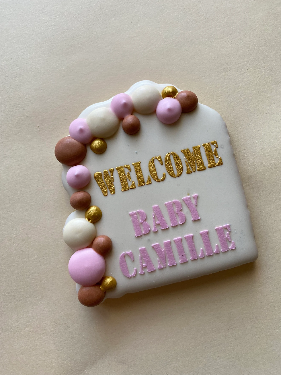 Thumbnail: Teddy Bear Baby Shower Cookies, We Can Bearly Wait, Gender Neutral - 1 dozen