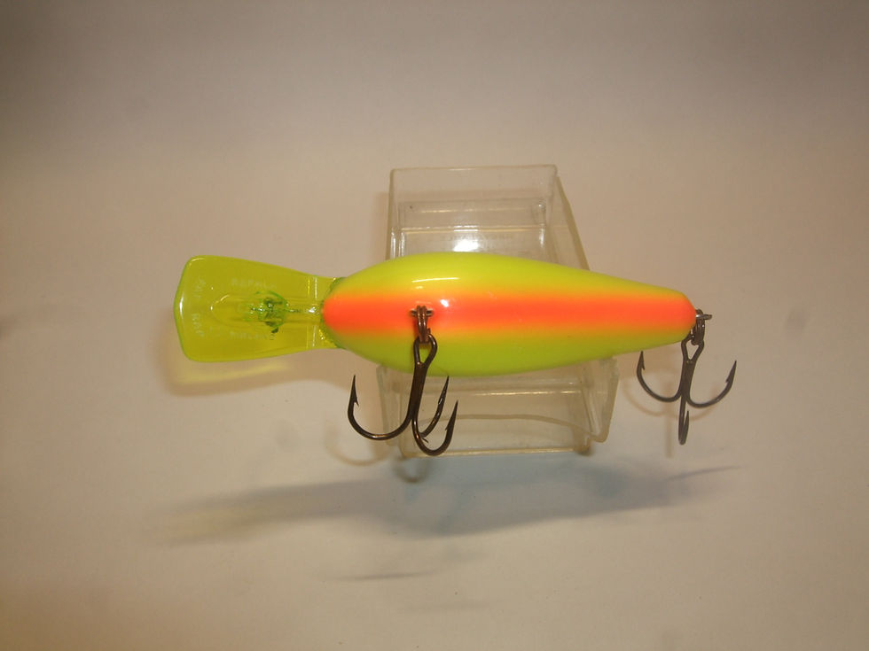 Thumbnail: rapala fishing lure rfr-7 rattlin fat rap finland fire tiger