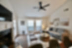 Clean and organized living room after professional house cleaning by The HomeMaid Way in Conroe, Tx
