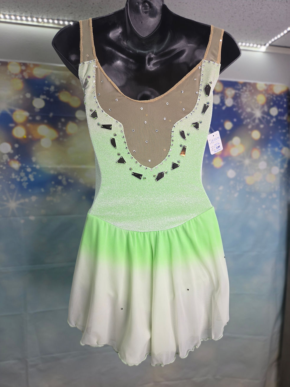 Thumbnail: *White & Lime Ombre Sharene Child AXS/AS
