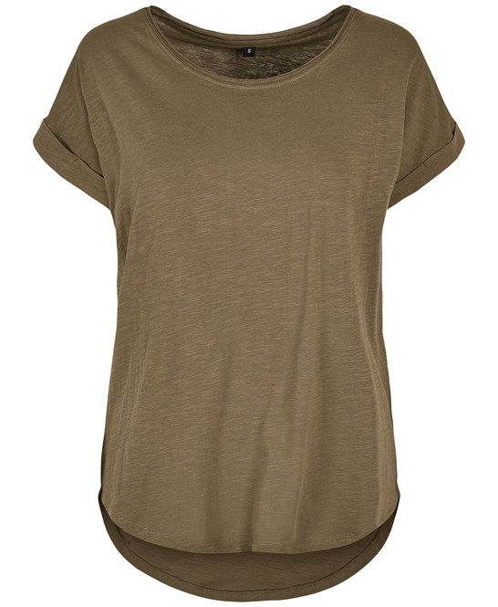 Miniatyrbild: Dam T-shirt Oliv med tryck
