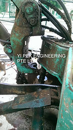 Excavator repair broken kingpost Yi Pek Engineering