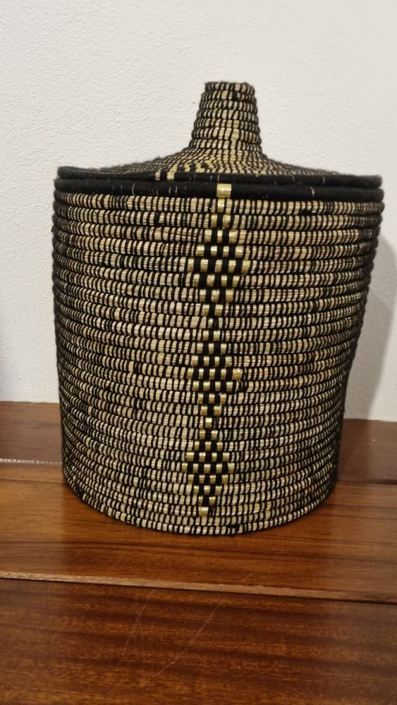 DEARMAMY Rieten Mand | 38x27x15 Cm | Natuurlijk Vlechtwerk | Voor Opbergen Van Tijdschriften Of Speelgoed