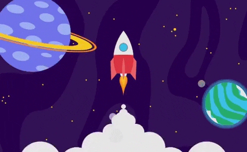 Outer Space GIF by evite.gif