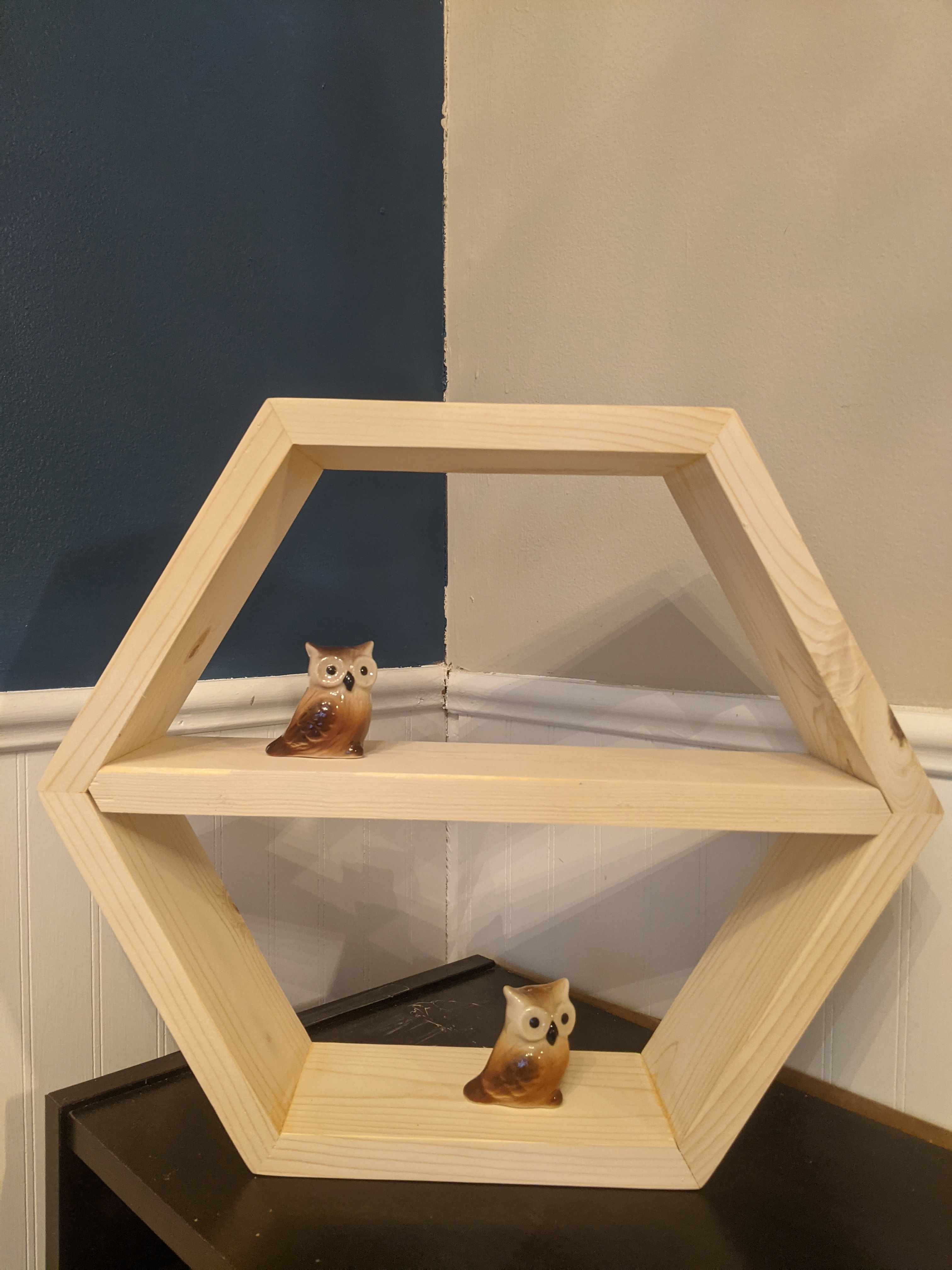 Hexagonal Floating Shelf