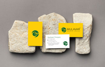 business card of mulavar designed by pixels and digital