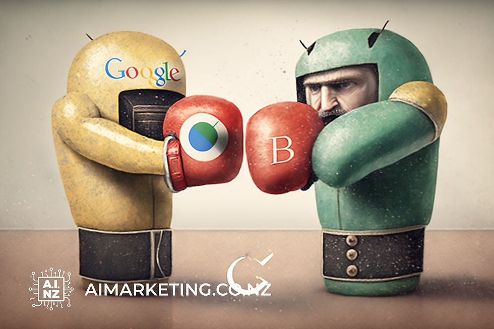 Bing vs Google Fight AI Art
