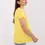 Thumbnail: Bali Basic V Neck Cotton T-shirt in Yellow