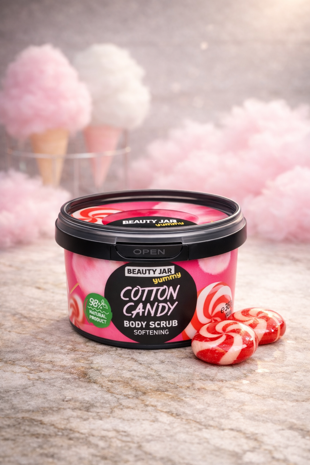 Beauty Jar Cotton Candy Body Scrub 360g