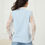 Thumbnail: Pandora Knit Vest with Lace Insert in Baby Blue