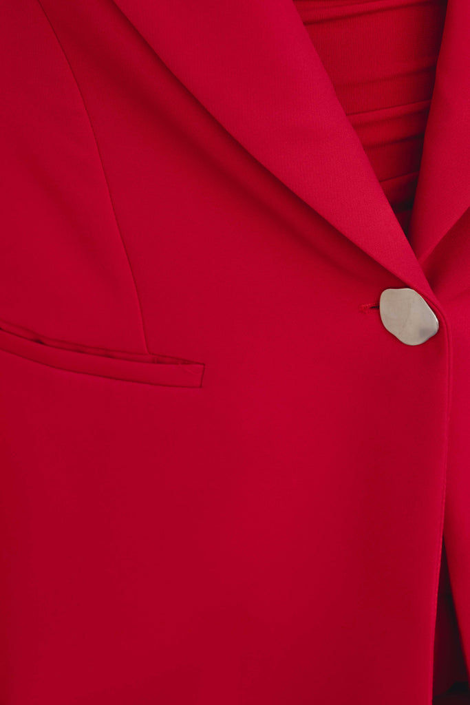 Thumbnail: Nova Button Detail Blazer in Red