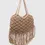 Thumbnail: Bilbao Crochet Weave Cotton Bag in Brown