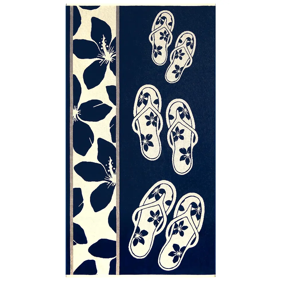 Tama Jacquard Velour Terry Beach Towel - Size L