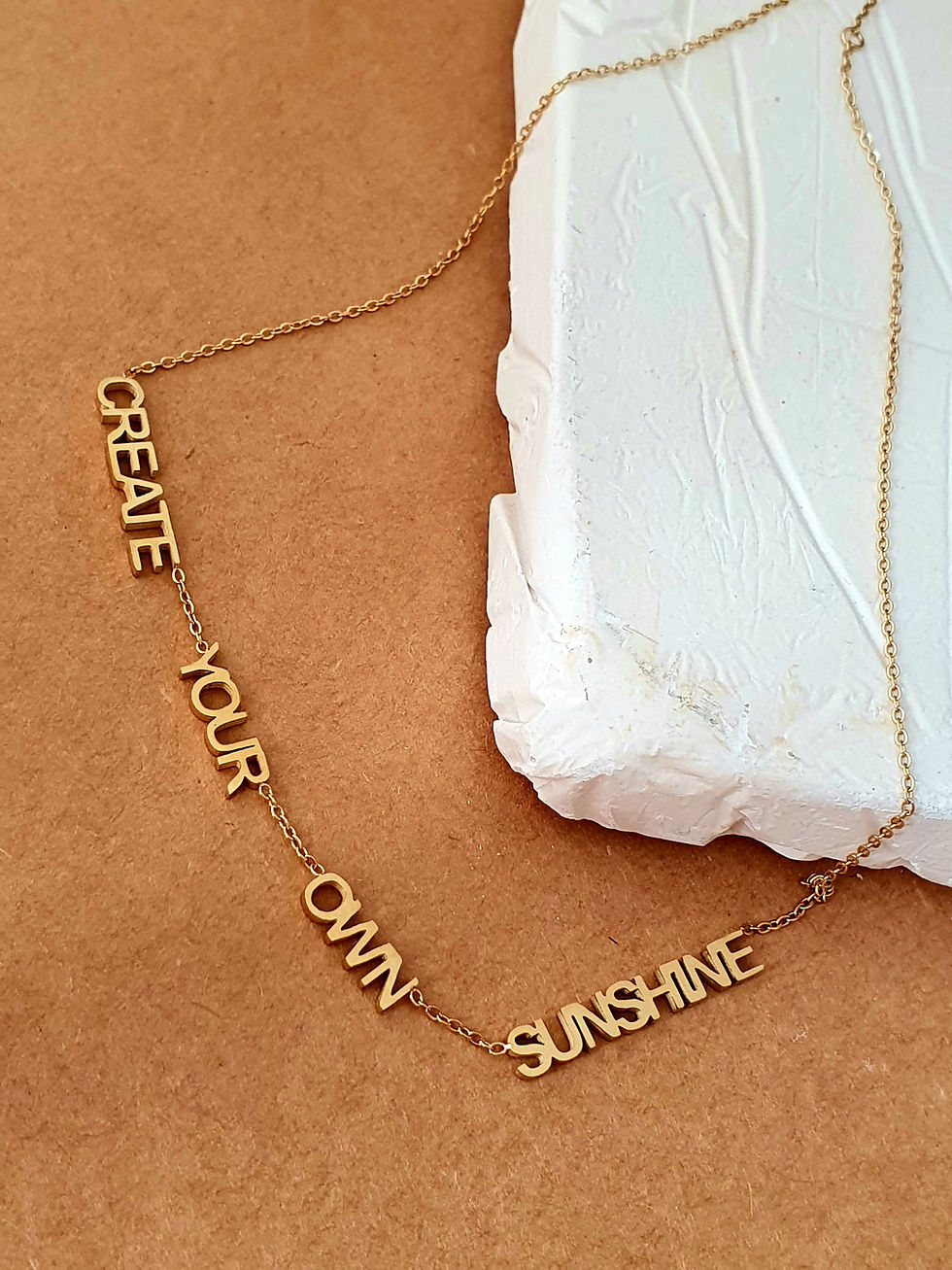 Thumbnail: Sunshine Stainless Steel Necklace in Gold