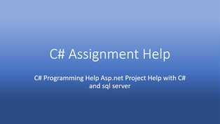 C# Assignment Help: Encapsulation