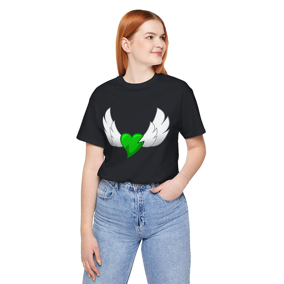 Thumbnail: Old School - Emerald Angel Comics Logo - Short Sleeve Tee