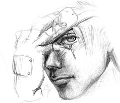 Kakachi Hatake - Naruto
Criterium sur Canson 
A4