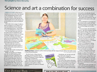 Science and art a combination for success - Article in Whakatane Beacon