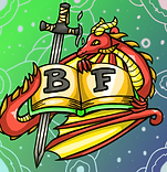 Fantasy icon dragon and sword