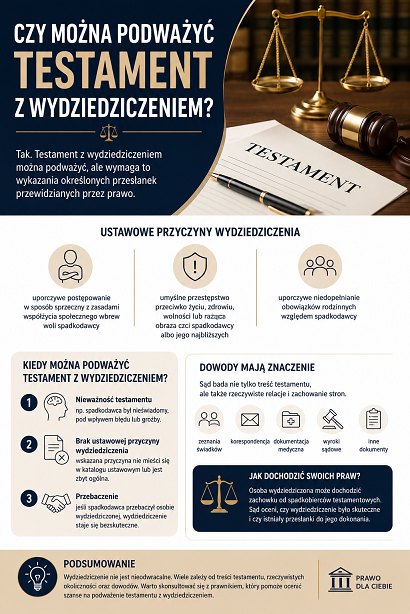 Czy można podważyć testament z wydziedziczeniem? Adwokat Martyna Skrzypek Gdańsk