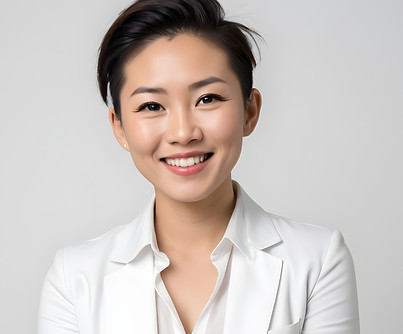 a-female-35-year-old--he-is-mixed-asian--he-looks-friendly--heis-against-a-very-white-back