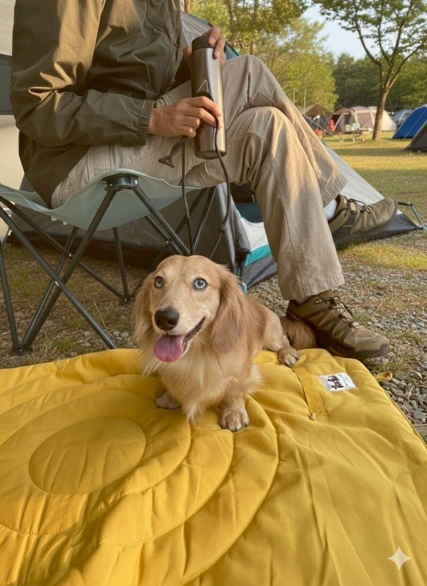 Thumbnail: Trekking dog mat - Yellow