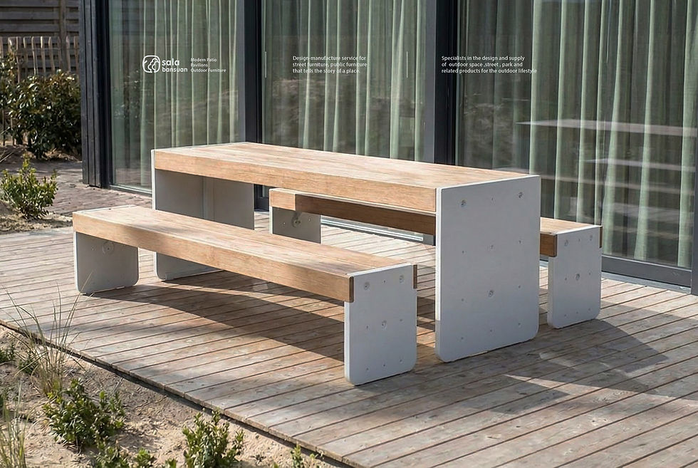 ภาพขนาดย่อ: CUBE L bench 1.4 m ม้านั่งภายนอก