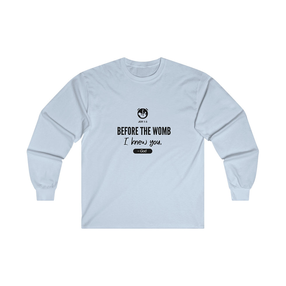 Thumbnail: "Before the Womb" Unisex Ultra Cotton Long Sleeve Tee