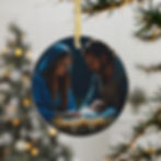The Nativity Acrylic Ornament, One Sided for Personalization