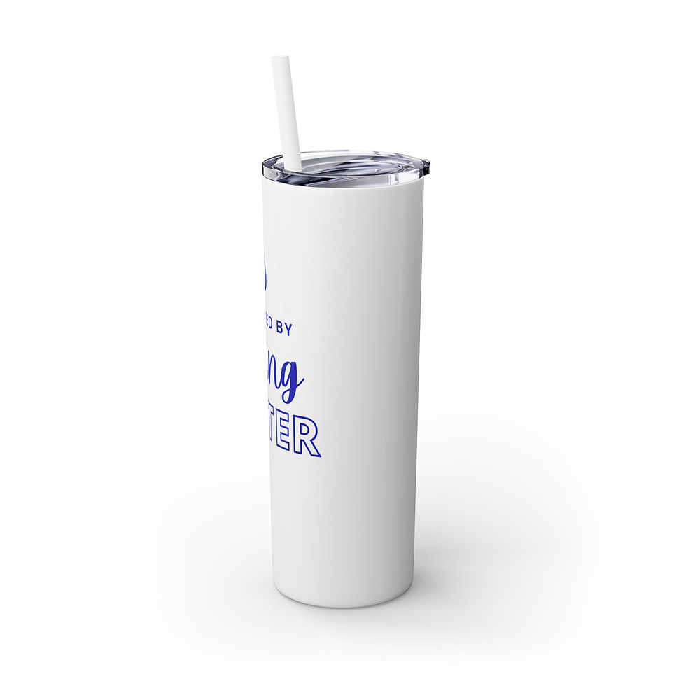 Thumbnail: Living Water Skinny Tumbler with Straw, 20oz