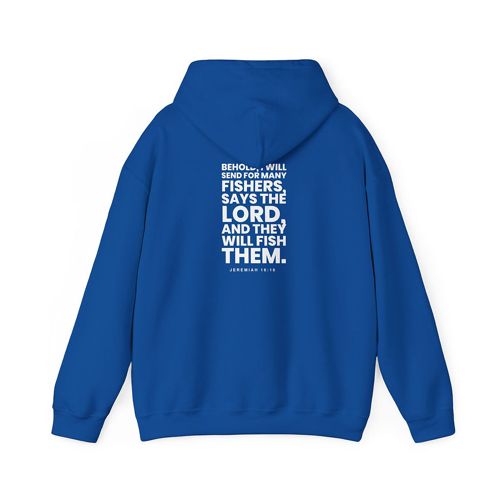 Thumbnail: Fishers of Men Hoodie — Biblical Jeremiah 16:16