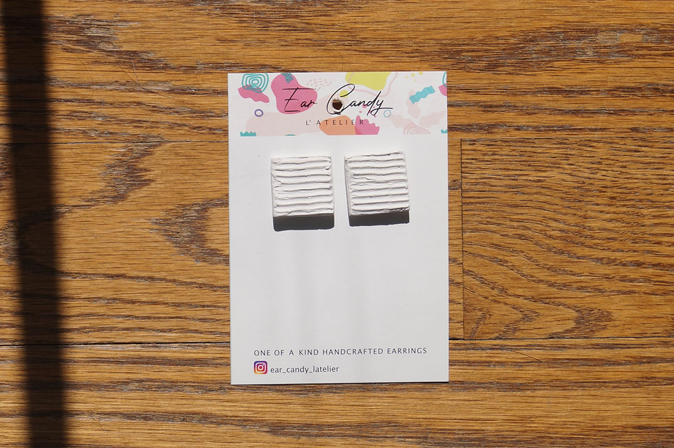 Thumbnail: "Stucco" Clay Earrings