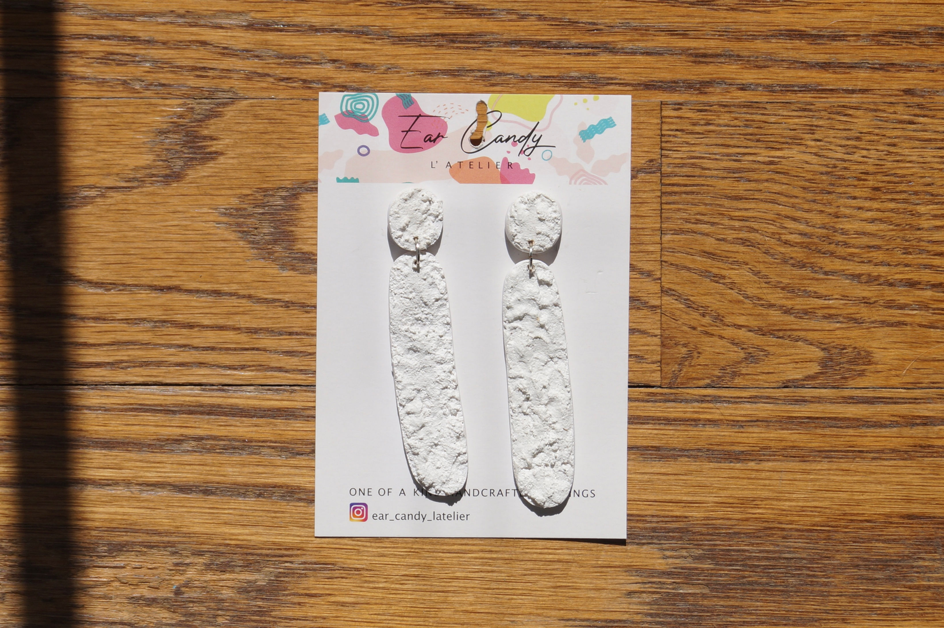 "Stucco" Clay Earrings