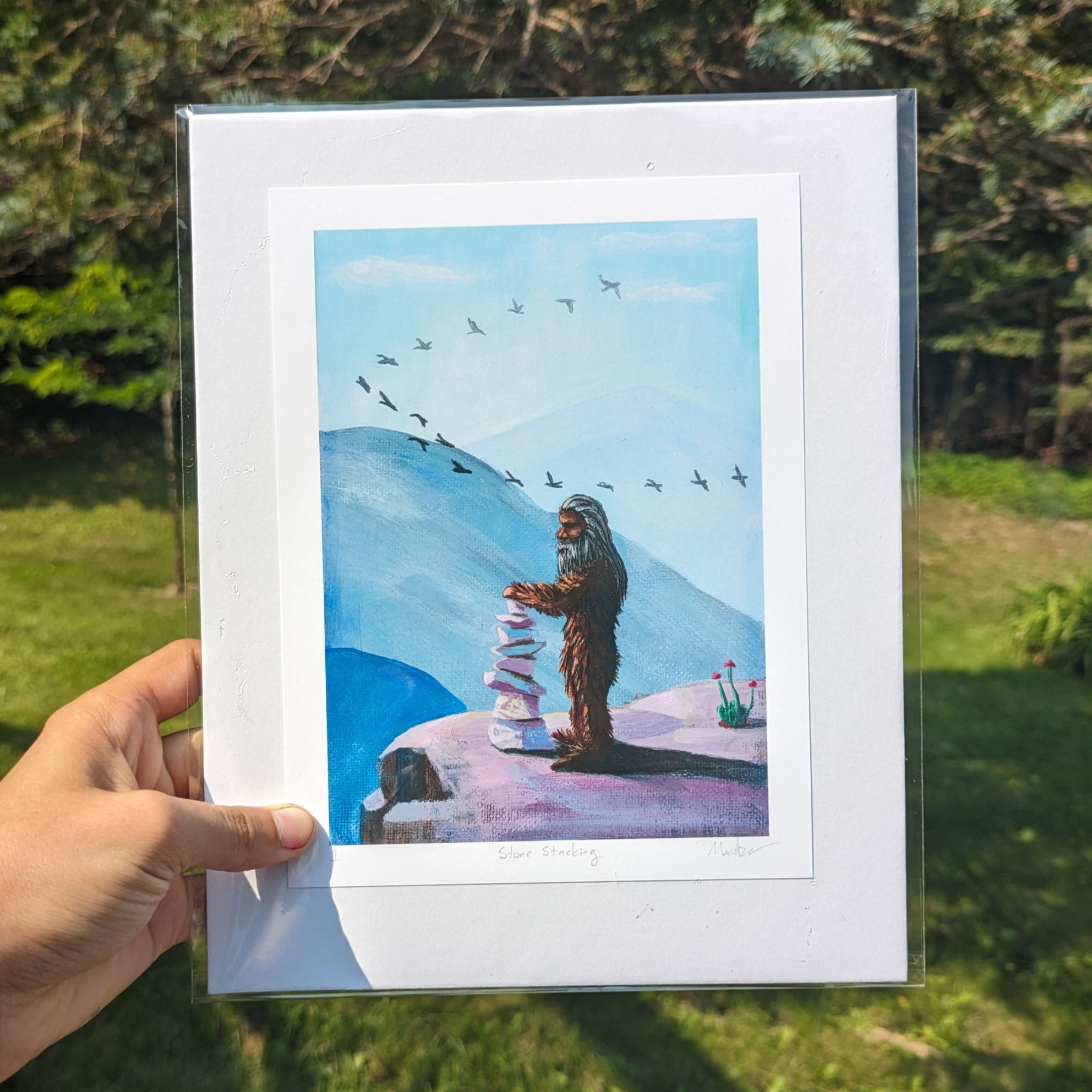 "Stone Stacking" - Open edition print