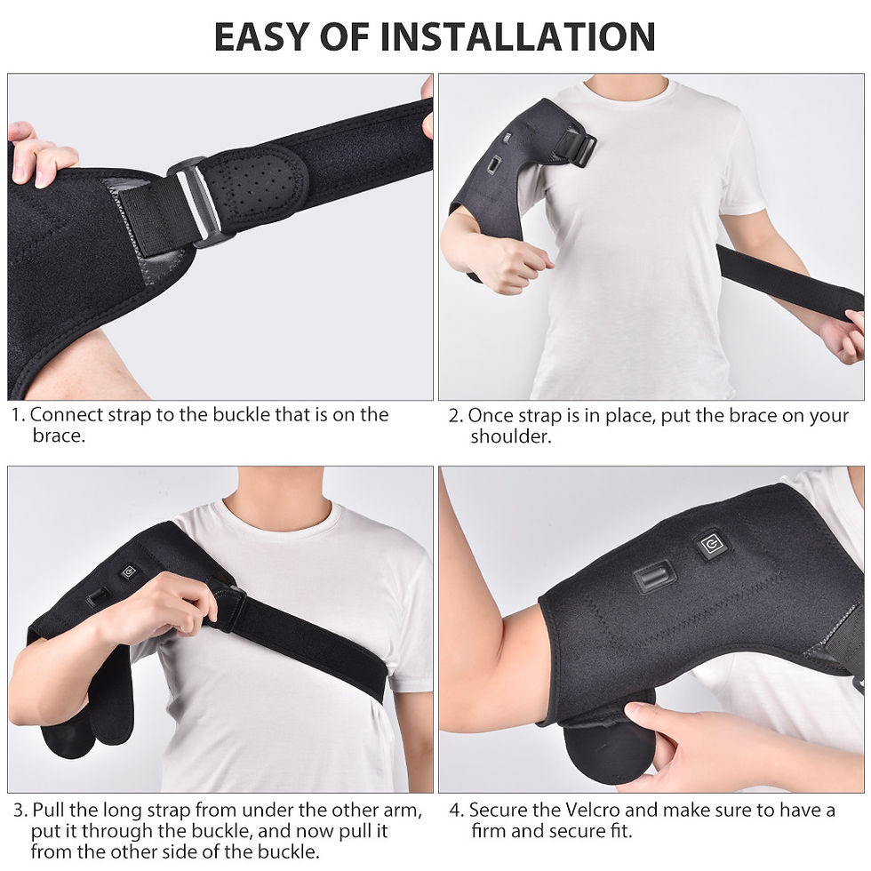 Thumbnail: Adjustable Electric Heating Shoulder Support Strap